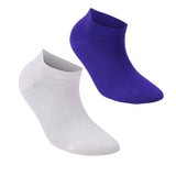 Castlebeard Women’s Bamboo Ankle Socks 8-Pack Gift Box, Berry & Navy, view 4