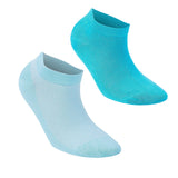 Castlebeard Women’s Bamboo Ankle Socks 8-Pack Gift Box, Ocean Blues, view 2