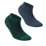 Castlebeard Women’s Bamboo Ankle Socks 8-Pack Gift Box, Ocean Blues, view 4