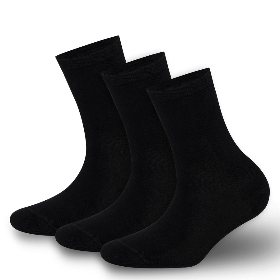 Castlebeard Women’s Bamboo Crew Socks 3-Pack