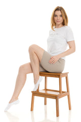 Castlebeard Women’s Bamboo No-Show Socks 6-Pack, White, Pink & Black, view 2
