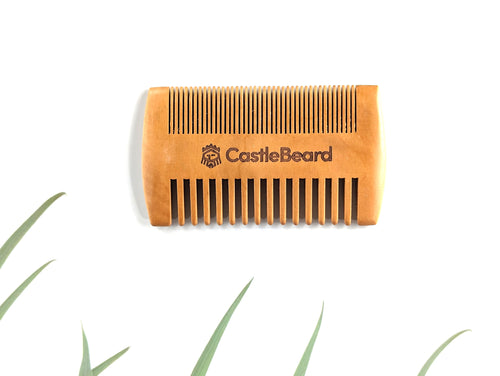 Castlebeard Wooden Double Sided Beard Comb