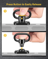 CVLIFE 1.25" Sling Swivel 2-Pack for Two Point Sling, view 4