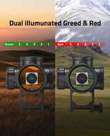 CVLIFE EagleFeather 1-6X24 LPVO Rifle Scope with Illuminated BDC Reticle 30mm Black, view 6
