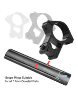 CVLIFE 1 Inch Dovetail Scope Rings - 3/8" or 11mm Dovetail Scope Mount, view 2