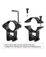 CVLIFE 1 Inch Dovetail Scope Rings - 3/8" or 11mm Dovetail Scope Mount, view 5