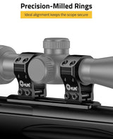 CVLIFE 1 inch Dovetail Scope Rings Mount for 3/8 inch or 11mm Dovetail Rails, view 6