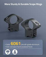 CVLIFE 1 inch Dovetail Scope Rings Mounts for 3/8" or 11mm Dovetail Rails, view 2