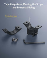 CVLIFE 1 inch Dovetail Scope Rings Mounts for 3/8" or 11mm Dovetail Rails, view 4