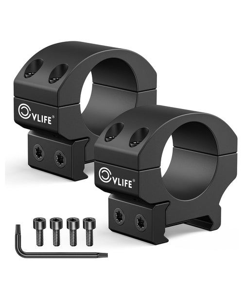 CVLIFE 1 Inch Scope Rings - Low Medium High Profile Precision Scope Mount