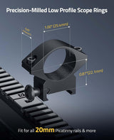 CVLIFE 1 inch Scope Rings Mounts 2 Pieces, view 2