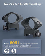 CVLIFE 1 inch Scope Rings Mounts 2 Pieces, view 3