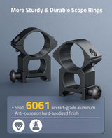 CVLIFE 1 inch Picatinny Scope Rings Mounts, view 3