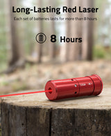 CVLIFE 12 Gauge Bore Sight Laser Red Dot Boresighter with 3 Sets of Batteries, view 2