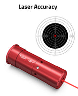 CVLIFE 12 Gauge Bore Sight Laser Red Dot Boresighter with 3 Sets of Batteries, view 3