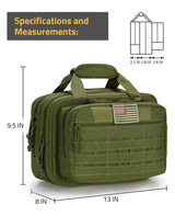 CVLIFE 13x8x9.5 Inches Pistol Shooting Range Duffle Bag, view 6