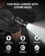 CVLIFE 1500 Lumens Laser Light Combo for Pistol, view 2