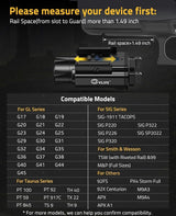 CVLIFE 1500 Lumens Laser Light Combo for Pistol, view 4