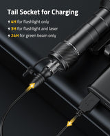 CVLIFE 1680 Lumens Laser Light Combo Flashlight, view 6