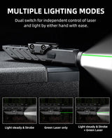 CVLIFE 1700 Lumens Green Laser Light Combo for Rifle, view 4