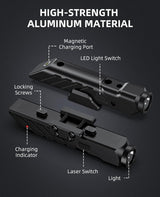 CVLIFE 1700 Lumens Green Laser Light Combo for Rifle, view 5