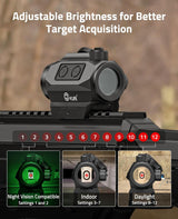 CVLIFE JackalHowl 1x20mm 2MOA Dot Sight Red Green Motion Awake Dot Sight, view 4