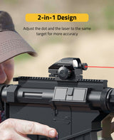 CVLIFE FoxSpook 1x22x33 Red and Green Dot Sight, view 4