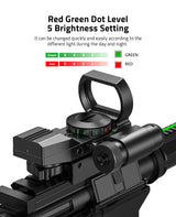 CVLIFE FoxSpook 1X22X33 Red Green Dot Sight 4 Reticle, view 5