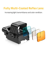 CVLIFE FoxSpook 1x22x33 Red Dot Sight 4 Reticles Dot Sight, view 3