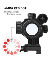 CVLIFE FoxSpook 1x30mm Red Dot Sight Scope with Green Laser Dot Sight, view 3