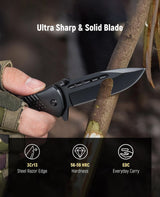 CVLIFE 2.98" Small EDC Pocket Knife, view 4