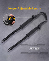 CVLIFE 2 Point Sling Adjustable Length Rifle Sling with Sling Swivels, view 4