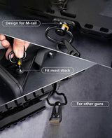CVLIFE 2 Point Sling Adjustable Length Rifle Sling with Sling Swivels, view 6