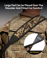 CVLIFE 2 Point Sling with Swivels Comfortable Neoprene Padded Adjustable Length, view 3