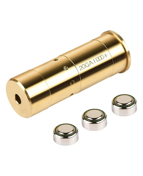 CVLIFE 20-Gauge Bore Sight Cal Red Dot Boresighter with Three Batteries