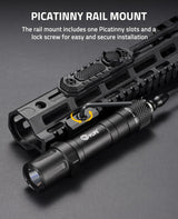 CVLIFE 2000 Lumens Flashlight USB Rechargeable, view 4