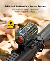 CVLIFE WildHawk 25mm Large Lens Solar Multi-Reticle Motion Awake Red Dot Sight, view 3