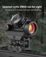 CVLIFE FoxSpook 2MOA Red Dot Sight 1x25mm Scope, view 2