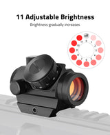 CVLIFE FoxSpook 2MOA Red Dot Sight 1x25mm Scope, view 3