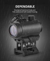CVLIFE FoxSpook 2MOA Red Dot Sight 1x25mm Scope, view 6