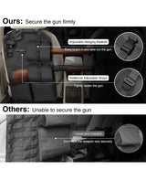 CVLIFE 2PCS Automative Gun Rack for Hunting Foldable Gun Holder for Truck, view 3