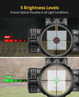 CVLIFE JackalHowl 3-12x44 AO Rifle Scope with Locking Turret, view 5