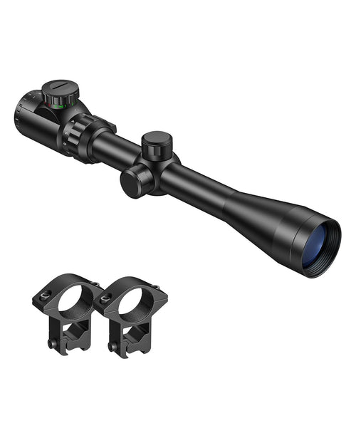 CVLIFE FoxSpook 3-9x40 Rifle Scope Dual Illuminated Optical Scope with 11mm Free Mounts