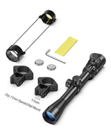 CVLIFE FoxSpook 3-9x40 Rifle Scope Dual Illuminated Optical Scope with 11mm Free Mounts, view 5