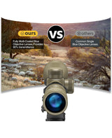 CVLIFE FoxSpook 3-9x40 Riflescope R4 Reticle Crosshair Optics Scope with 20mm Free Mounts, view 3