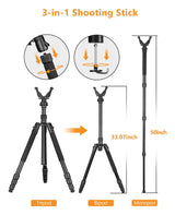 CVLIFE 3-in-1 hunting Stick Hunting Tripod, view 2
