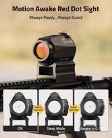 CVLIFE WolfCovert 3 MOA Dot & 65 MOA Circle Motion Awake Red Dot Sight, view 3