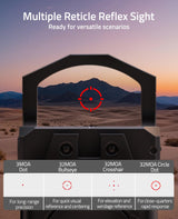 CVLIFE WolfCovert 4-Reticle Red/Green Dot Sight for RMR, view 5