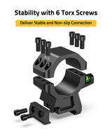 CVLIFE 30mm Scope Rings with Level Bubble 2 Pieces, view 4