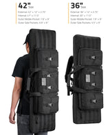 CVLIFE 36 Inches Double Soft Rifle Case Long Bag, view 5